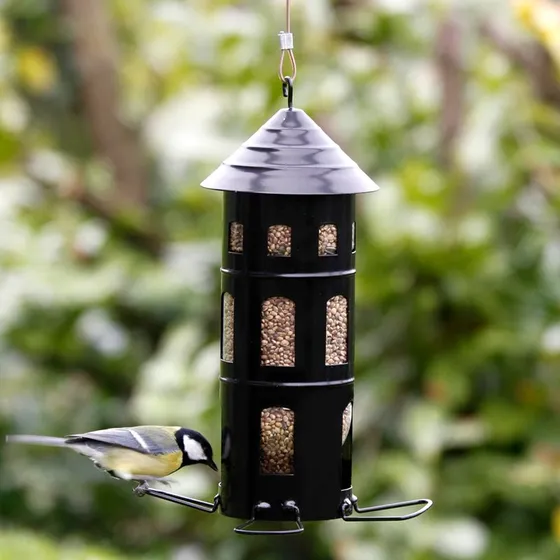 Wildlife Garden Kombifoderhus til fugle - Sort