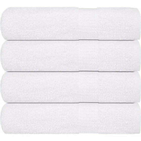 FROGN badehåndklæder 4 stk. 100x150 cm 360 gsm - hvid
