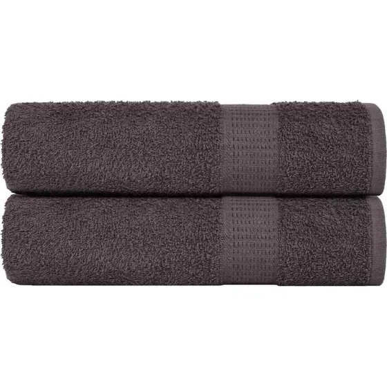 FROGN brusehåndklæder 2 stk antracit 70x140 cm 360 g/m²