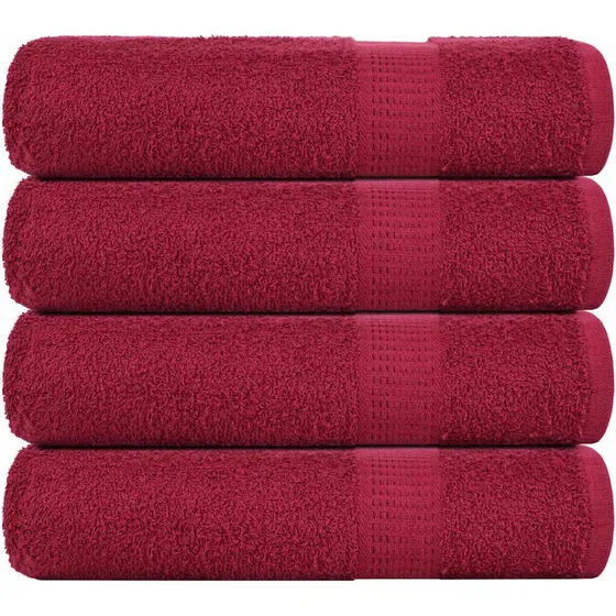 FROGN badehåndklæder 4 stk 70x140 cm bordeaux 360 gsm