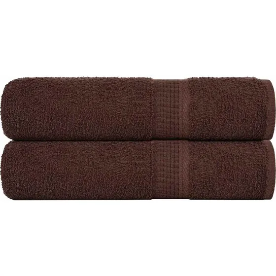 Badehåndklæder FROGN 2 stk. brun 100x150 cm 360 gsm