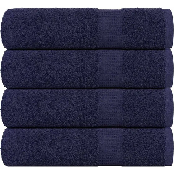 Badehåndklæder FROGN 4 stk 100x150 cm 360 gsm - Marineblå