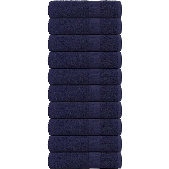 Badehåndklæder FROGN 10 stk. marineblå 100x150 cm 360 gsm
