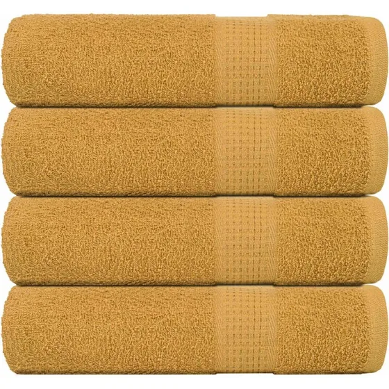 FROGN badehåndklæder 4 stk. 100x150 cm 360 gsm – Guld