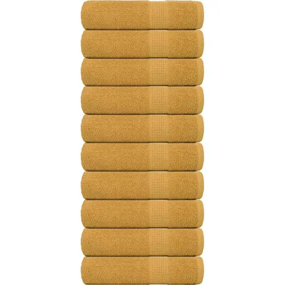 Badehåndklæder FROGN 10 stk. 100x150 cm 360 gsm - Guld