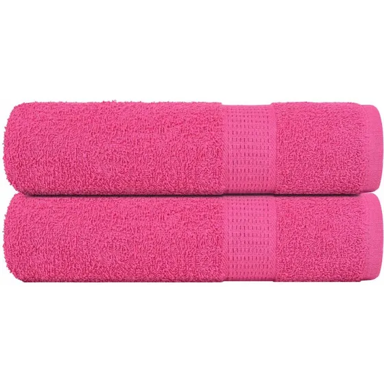 Badehåndklæder FROGN 2 stk lyserød 70x140 cm 360 gsm