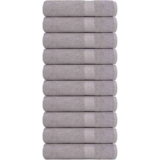 FROGN brusehåndklæder 10 stk grå 70x140 cm 360 gsm