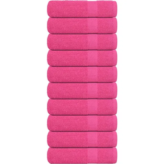 Badehåndklæder FROGN 10 stk 70x140 cm 360 gsm - Lyserød
