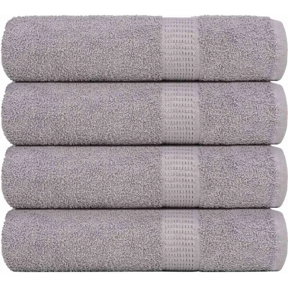 FROGN badehåndklæder 4 stk 100x150 cm 360 gsm - grå