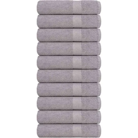 Badehåndklæder FROGN 10 stk 100x150 cm 360 gsm - Grå