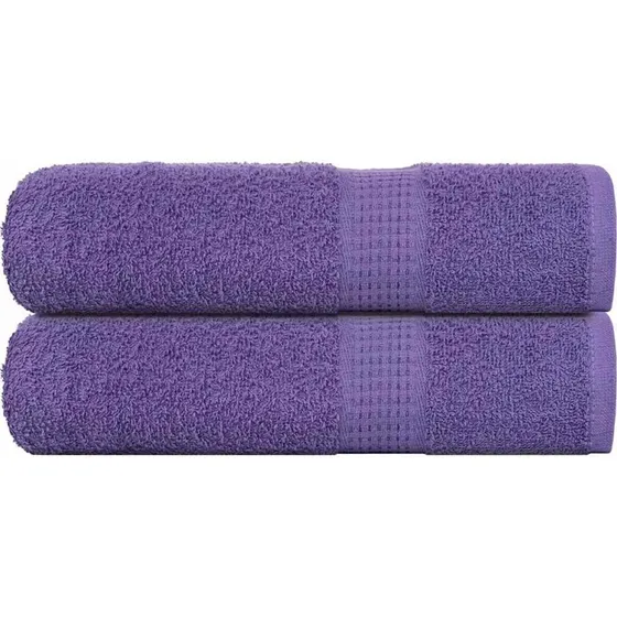 FROGN brusehåndklæder 2 stk 70x140 cm lilla 360 gsm