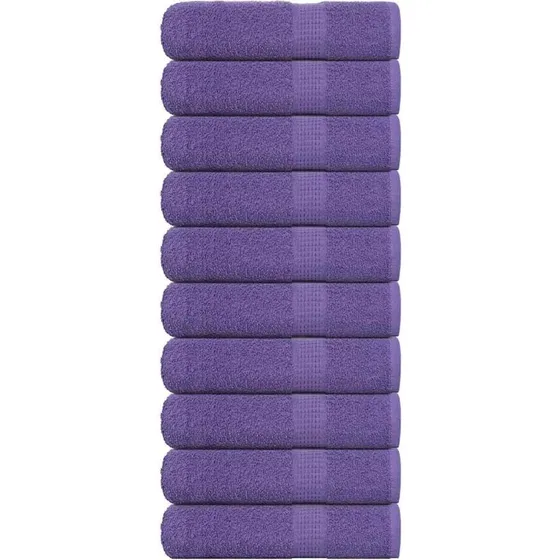 FROGN brusehåndklæder 10 stk. lilla 70x140 cm 360 gsm