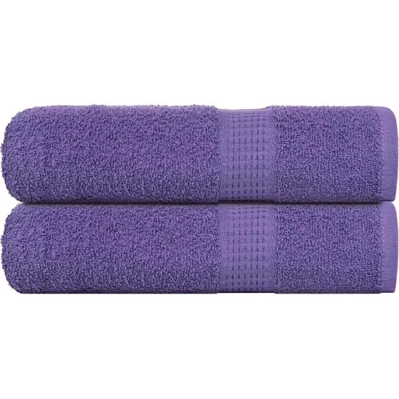 Badehåndklæder FROGN 2 stk 100x150 cm - Lilla, 360 gsm