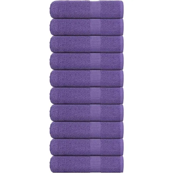 Badehåndklæder FROGN 10 stk. lilla 100x150 cm 360 gsm