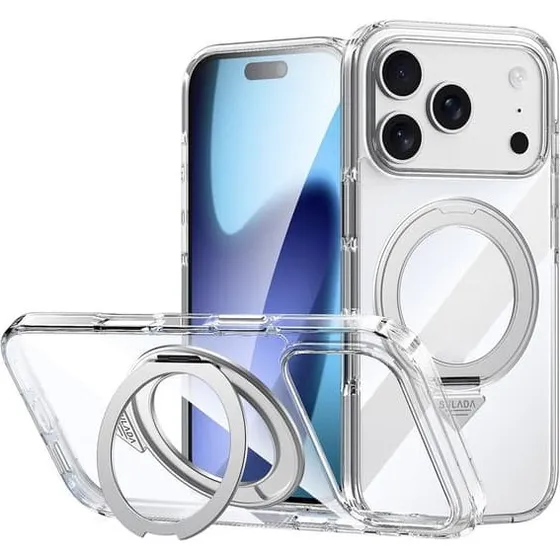 SULADA Magnetisk Cover til iPhone 17 Pro Max med Kickstand - Klar