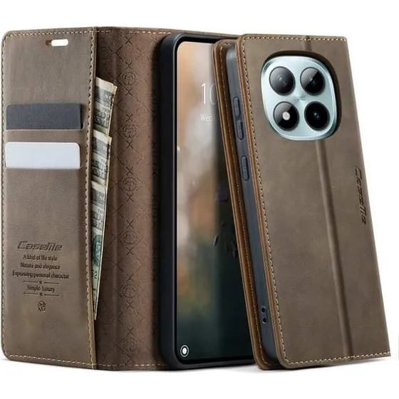 CASEME Retro Etui med Pung til Xiaomi Poco M8 Pro / Redmi Note 15 Pro+