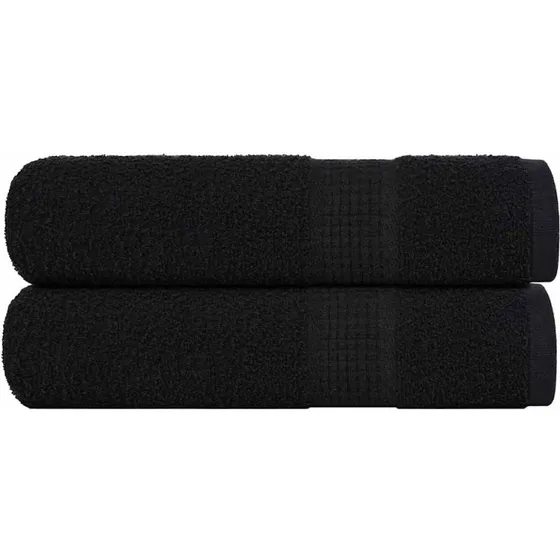 FROGN brusehåndklæder 2 stk 70x140 cm 360 gsm - sort