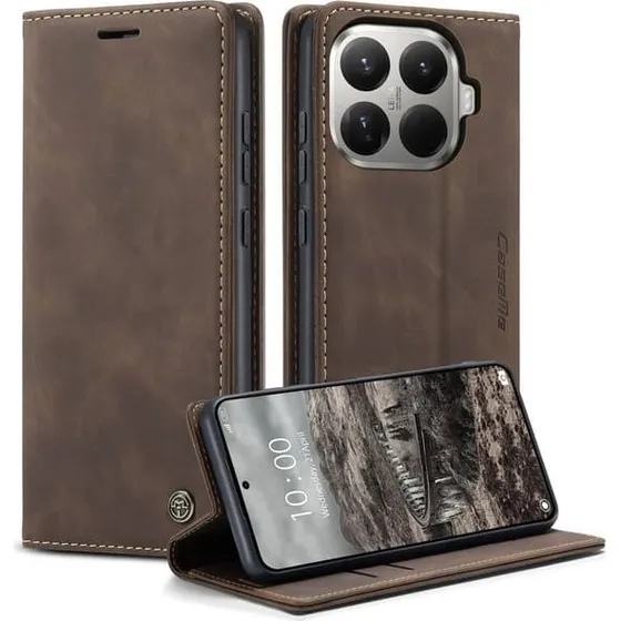 CASEME Retro Pung Taske til Xiaomi 15T Pro - Coffee