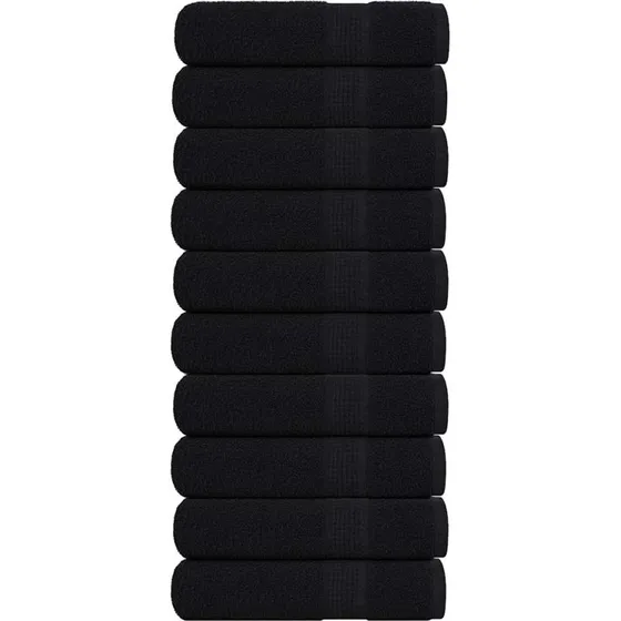 FROGN brusehåndklæder 10 stk – 70x140 cm, 360 gsm (sort)