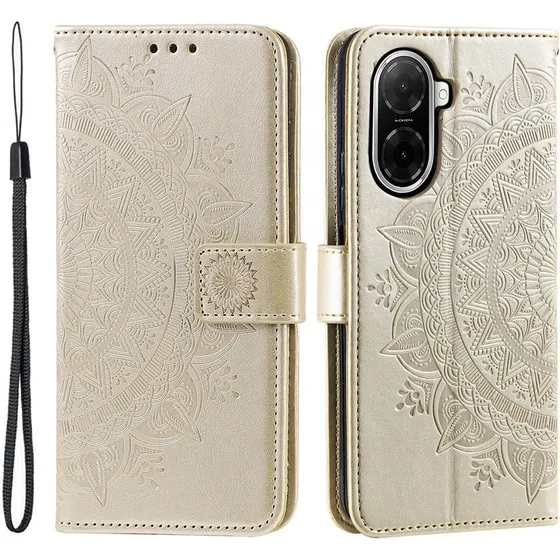 Xiaomi Redmi A5 4G / Poco C71 4G Totem Wallet Cover - Guld