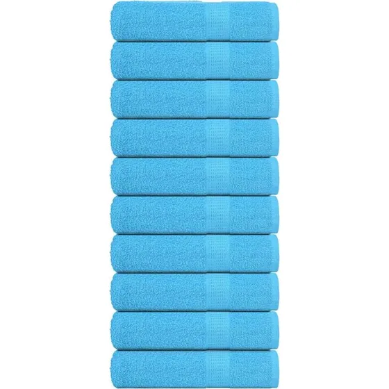 FROGN brusehåndklæder 10 stk turkis 70x140 cm 360 gsm