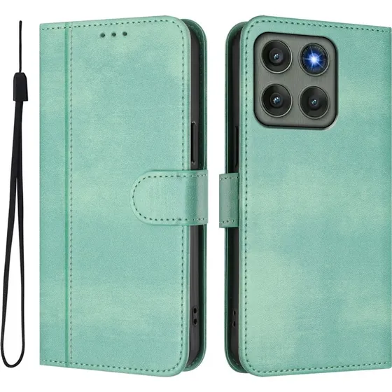 Motorola Edge 60 Pro 5G Etui med Pung, Stand og Retrostruktur - Sort
