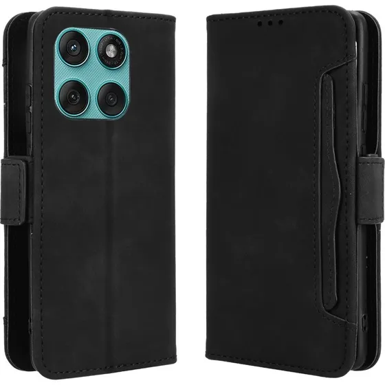 Motorola Edge 60 5G / 60 Fusion 5G Pung etui med kortplads - Sort