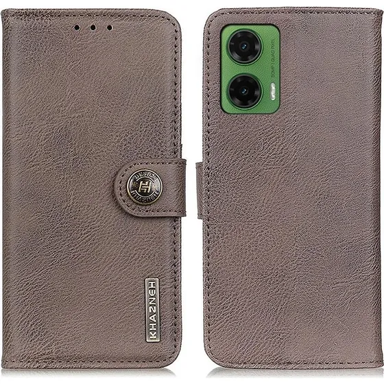 KHAZNEH Retro Læderetui med Tegnebog til Motorola Moto G35