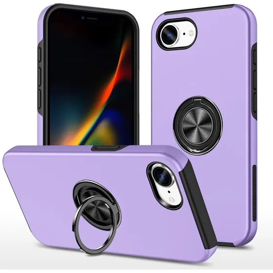 Hybrid Cover med Ring & Kickstand til iPhone 17e / 16e