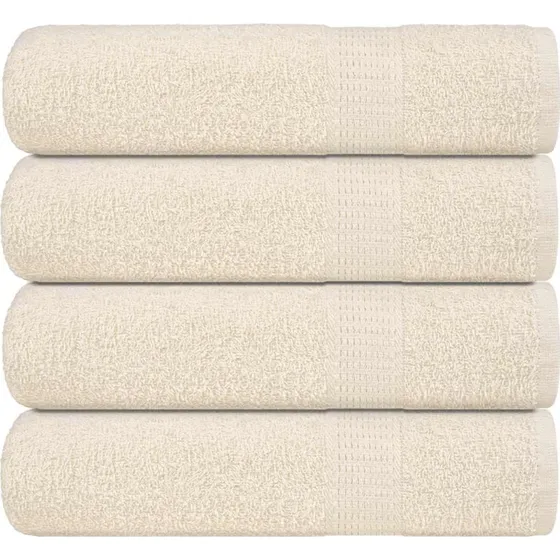 FROGN brusehåndklæder 4 stk. creme 70x140 cm 360 g/m²