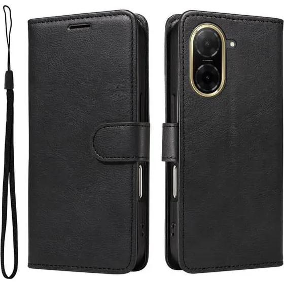 SKALO Xiaomi Redmi A5 4G PU-læder Flip Cover - Sort