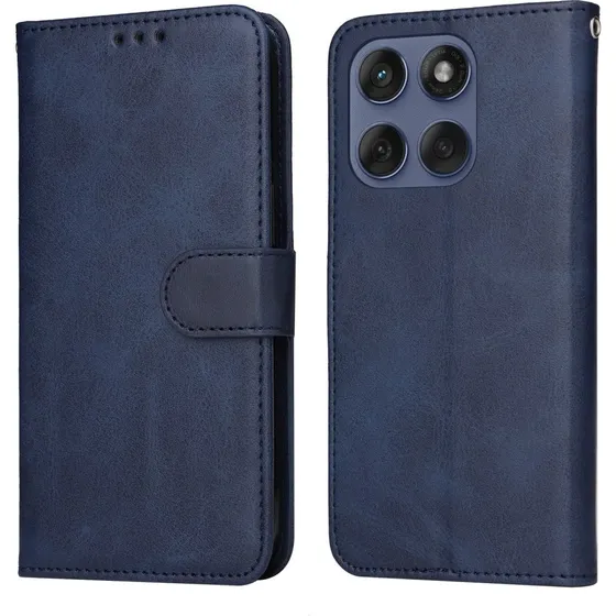SKALO Motorola Edge 60 PU-læder Flip Cover