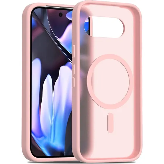SKALO Skin-touch Hybrid Cover til Google Pixel 9a - Pink