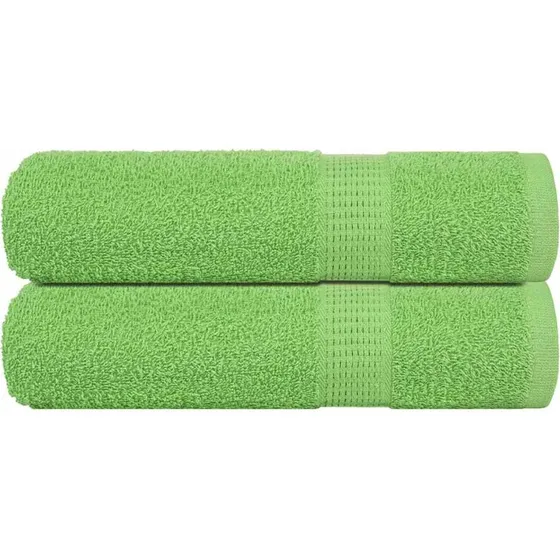 Badehåndklæder FROGN 2 stk. æblegrøn 100x150 cm 360 gsm