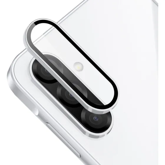 SKALO Samsung A56 5G ENKAY Kamerabeskyttelse Metalring - Sølv