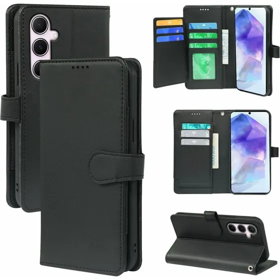SKALO Samsung A36 5G 9-RUM Flip Cover - Sort