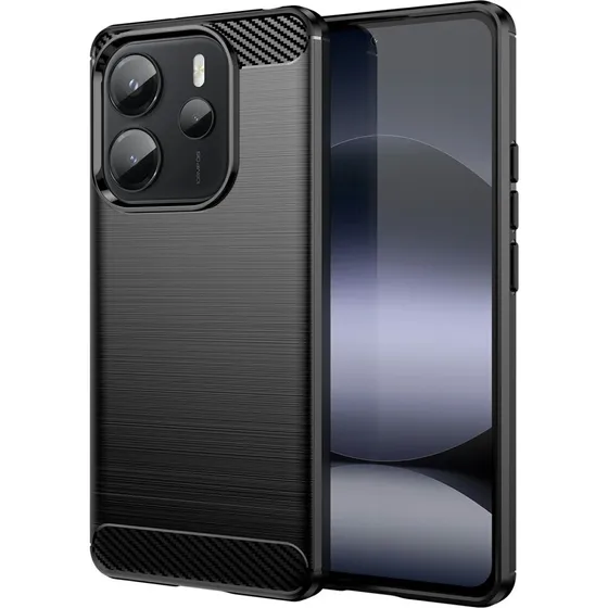 SKALO Xiaomi Redmi Note 14 4G Armor Carbon Cover
