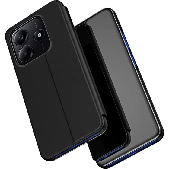 SKALO Xiaomi Redmi Note 14 5G Clear View Flip Cover - Sort