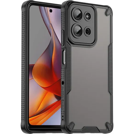 SKALO Armor Hybrid Frosted Cover til Motorola Moto G75 5G - Sort