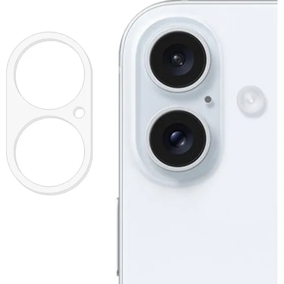 SKALO 2-PAK iPhone 16 3D Kameralinse Beskyttelsesglas - Gennemsigtig