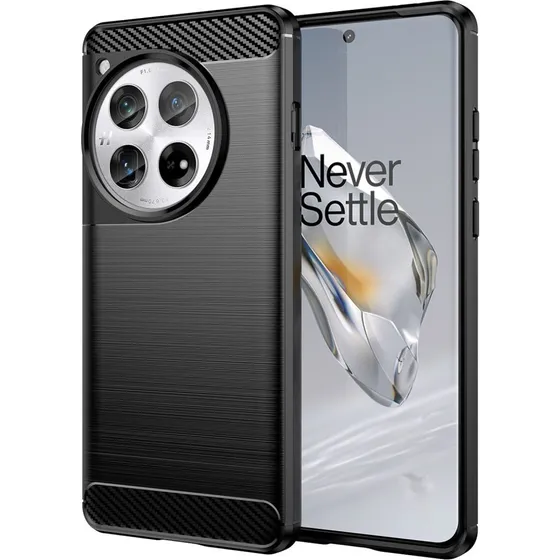 SKALO Armor Carbon cover til OnePlus 12 5G - Stødsikker TPU