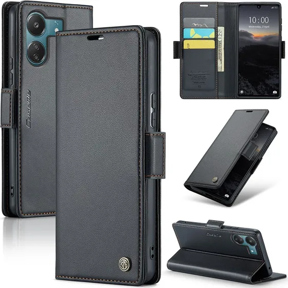 CaseMe Xiaomi Redmi 13C 4G Pungetui - Sort