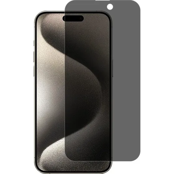 SKALO iPhone 15 Privacy Hærdet Glas Skærmbeskyttelse