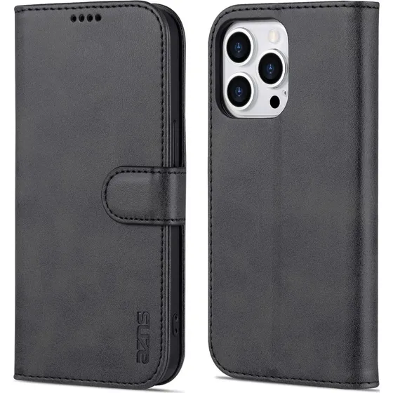 SKALO iPhone 15 Pro AZNS Pungetui - Sort