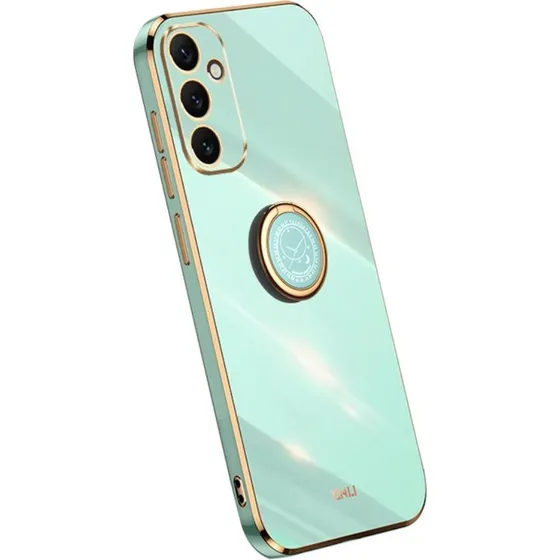 SKALO XINLI TPU Cover med ring til Samsung A34 5G - Turkis