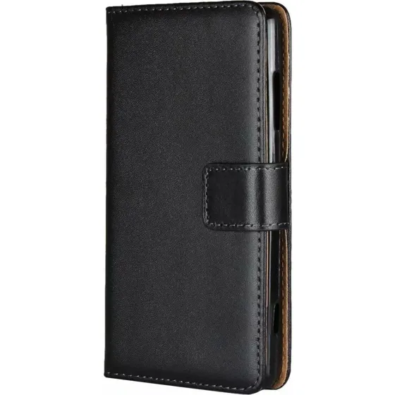 SKALO iPhone 13 Pro Max Flip Cover i ægte læder med pung