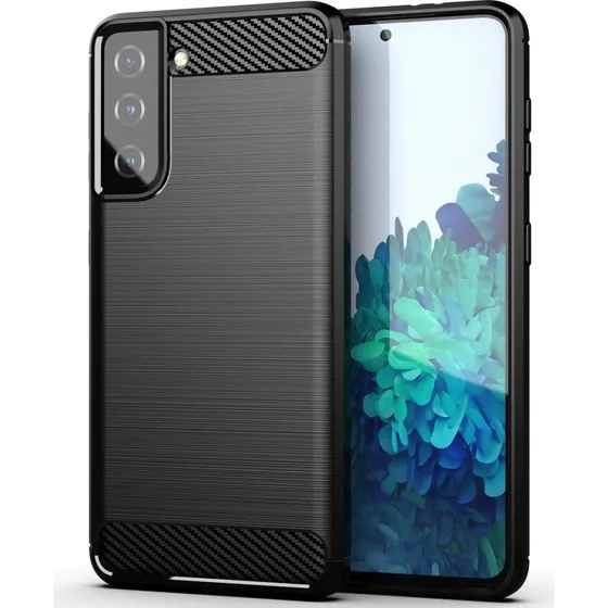 SKALO Samsung S21 Armor Carbon Stødsikkert TPU-cover