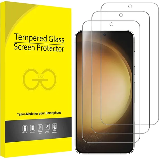 3x Hærdet glascover til Samsung S23+ Full Fit
