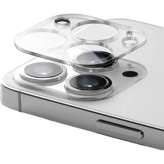 iPhone 14 Pro & 14 Pro Max Kamera Linsecover - 9H Hærdet Glas