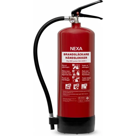Nexas Brandslukker Rød 6kg 55A
